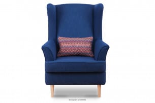 STRALIS, https://konsimo.de/kollektion/stralis/ Skandinavischer Sessel dunkelblau auf Beinen marineblau - Foto