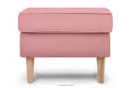 Skandinavischer Hocker rosa auf Beinen