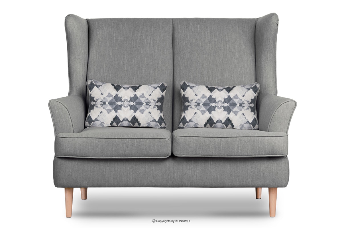 Skandinavisches Zweisitziges-Sofa grau