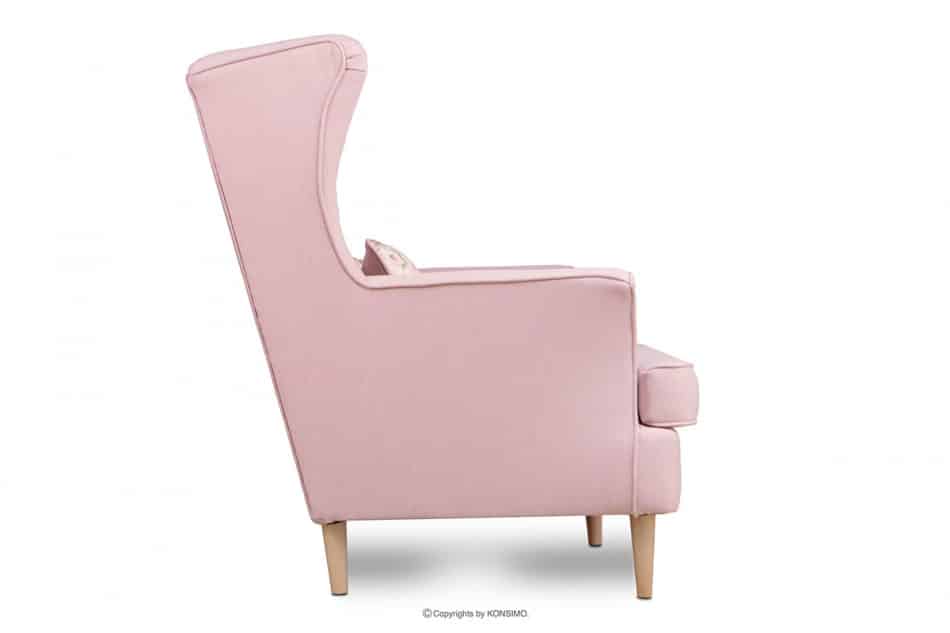 STRALIS Skandinavisches Zweisitzer-Sofa puderrosa auf Beinen rosa - Foto 4