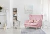 STRALIS Skandinavisches Zweisitzer-Sofa puderrosa auf Beinen rosa - Foto 2