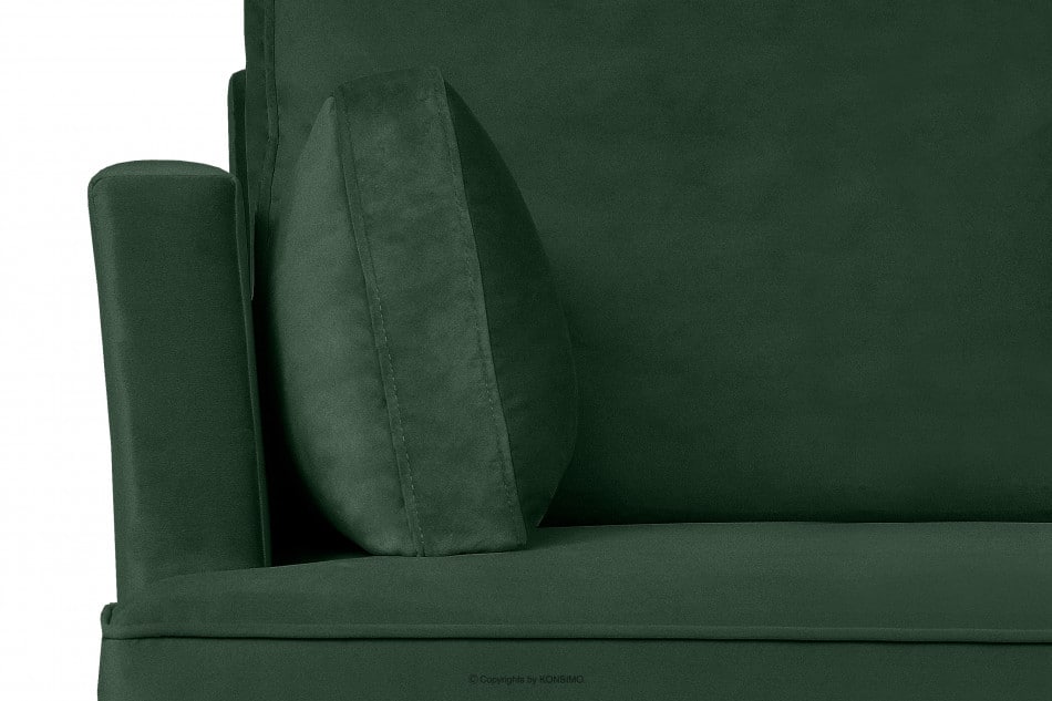 FALCO Dreisitzer-Sofa Velours Glamour flaschengrün grün - Foto 6