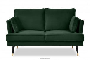 FALCO, https://konsimo.de/kollektion/falco/ Velours 2-Sitzer-Sofa Glamour flaschengrün grün - Foto