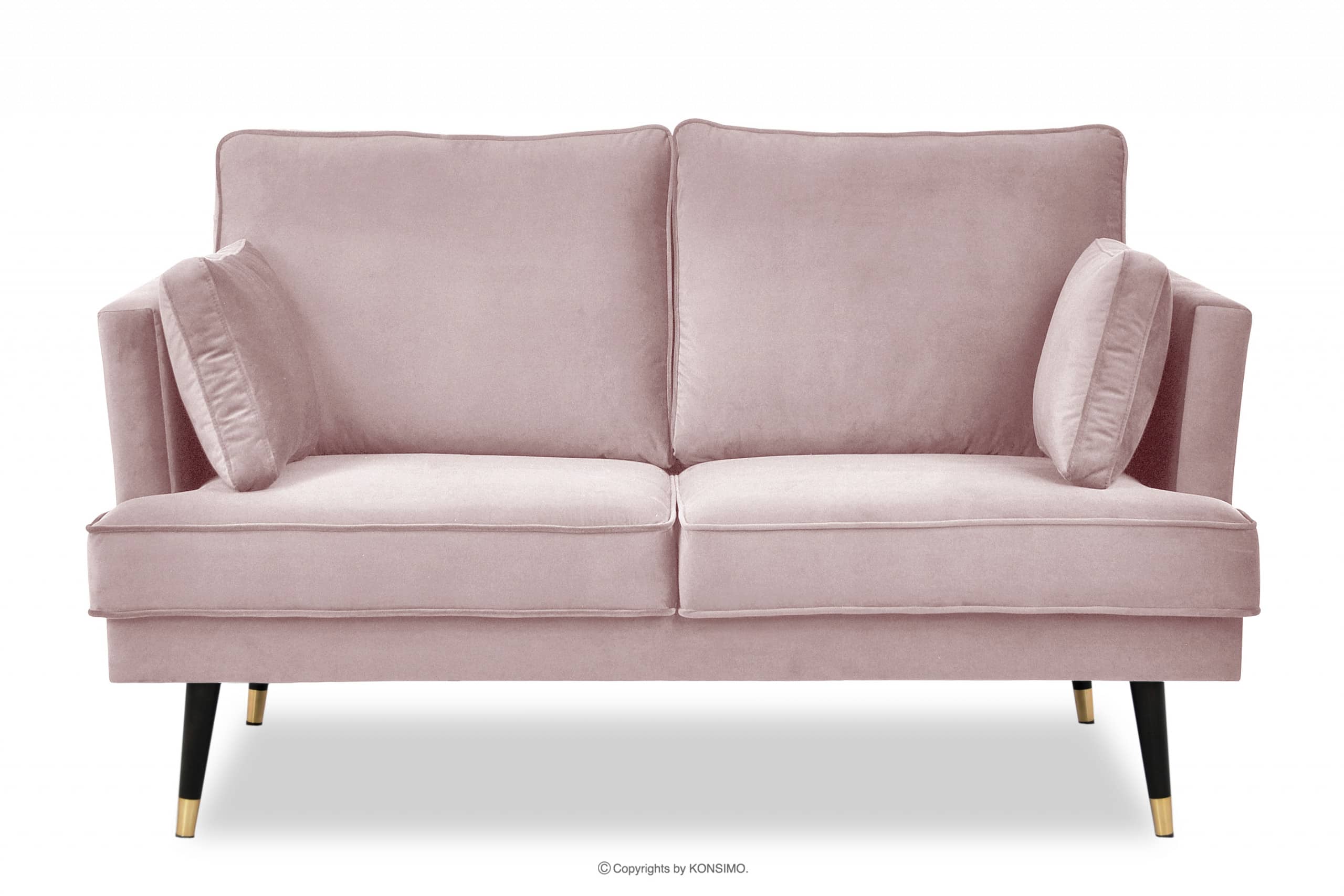 Samt 2-Sitzer-Sofa Glamour rosa