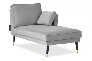 FALCO, https://konsimo.de/kollektion/falco/ Chaiselongue aus Samt Glamour grau rechts grau - Foto