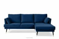 Ecksofa aus Samt Glamour navy blau rechts