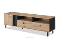 Breiter TV-Schrank aus Eichenholz im Artisan-Stil