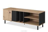 Breiter TV-Schrank aus Eichenholz im Artisan-Stil für das Wohnzimmer
