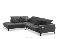 Ecksofa mit Relaxfunktion dunkelgrau links