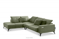 Grünes Ecksofa mit Relaxfunktion links