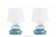 Moderne Nachttischlampen blau 2 tlg.