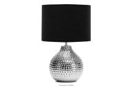 Elegante Lampe mit silbernem Fuß
