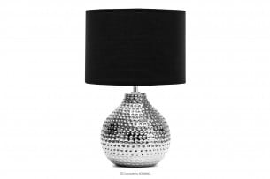 NIPER, https://konsimo.de/kollektion/niper/ Elegante Lampe mit silbernem Fuß silber/schwarz - Foto