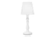 Klassische weiße Nachttischlampe
