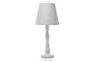 Klassische graue Nachttischlampe