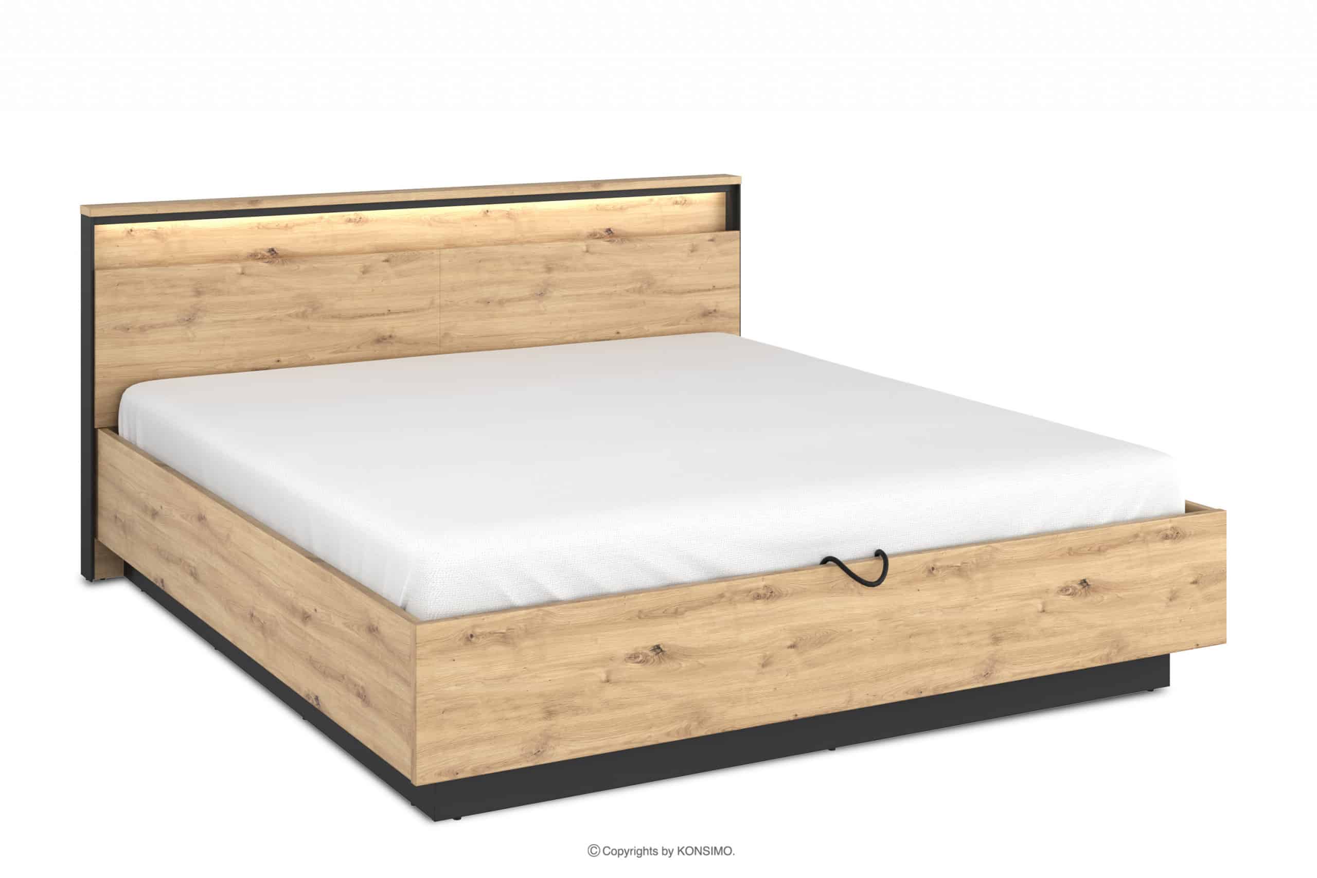 Bett im Loft-Stil mit Rahmen