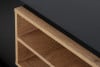 LOFTY TV-Schrank im Loft-Stil mit Regalen eiche schwarz/natürlich - Foto 12