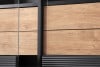 LOFTY Zweiflügelige Vitrine mit Schubladen im Loft-Stil eiche schwarz/natürlich - Foto 15