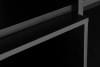 LOFTY Zweiflügelige Vitrine mit Schubladen im Loft-Stil eiche schwarz/natürlich - Foto 27