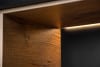 LOFTY Zweiflügelige Vitrine im Loft-Stil mit Schubladen eiche schwarz/natürlich - Foto 32