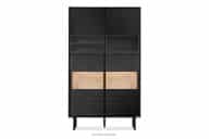 Vitrine im Loft-Stil mit Rillenfront