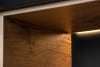 LOFTY Kommode im Loft-Stil mit Regalen auf hohen Holzbeinen eiche schwarz/natürlich - Foto 24