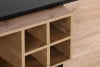 LOFTY Kommode im Loft-Stil auf Holzbeinen eiche schwarz/natürlich - Foto 12