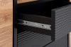LOFTY Kommode mit Schubladen und Türen im Loft-Stil eiche schwarz/natürlich - Foto 20