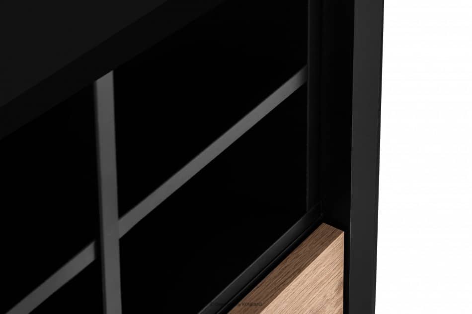 LOFTY Regal im Loft-Stil mit Regalen eiche schwarz/natürlich - Foto 11