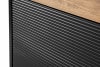 LOFTY Schmaler Regal mit Regalen im Loft-Stil eiche schwarz/natürlich - Foto 9
