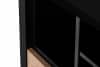 LOFTY Schmaler Regal mit Regalen im Loft-Stil eiche schwarz/natürlich - Foto 12