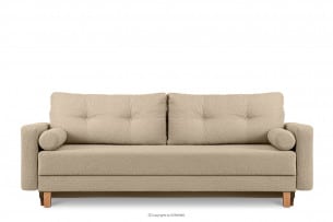 ERISO, https://konsimo.de/kollektion/eriso/ Helles Beiges Boucle 3-Sitzer Schlafsofa hellbeige - Foto