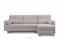 Bouclé Ecksofa für das Wohnzimmer rechts oder links in mausgrau