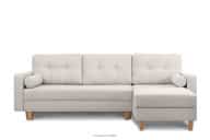 Bouclé Ecksofa für das Wohnzimmer rechts oder links in weiß