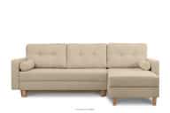 Bouclé Ecksofa für das Wohnzimmer rechts oder links in hellem Beige