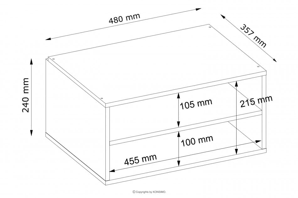 LOFTY Zweiflügelige Vitrine mit Schubladen im Loft-Stil eiche schwarz/natürlich - Foto 36