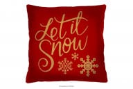 Weihnachtliches Kissen mit Schriftzug 40x40