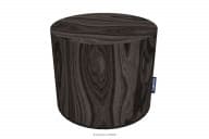 Runder Pouffe dunkler Baumstamm