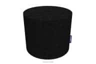 Moderner schwarzer Sitzpouffe