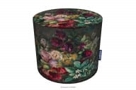 Rundsitzhocker pouffe gemalte Blumen