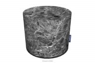 Grauer Pouffe für den Flur Marmormuster