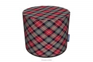 Rot karierter Hocker
