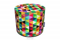 Runder Kinderpouffe bunt