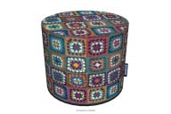 Wasserdichter bunt gemusterter Pouf