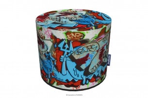 RASIL, https://konsimo.de/kollektion/rasil/ Graffiti Jugend Pouffe mehrfarbig - Foto