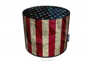 Puff mit amerikanischer Flagge wasserdicht