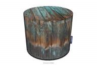 Runder Pouffe für Zimmer Holz wasserdicht
