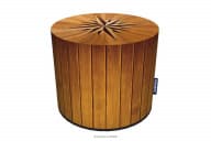 Sitzpouffe Holzkompass wasserdicht