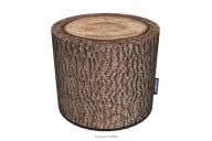 Baumstamm-Pouffe zum Sitzen