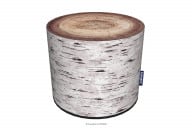 Runder wasserfester Birkenholz-Pouffe